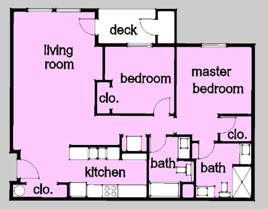 2 bedroom floorplan image 2 bedroom floorplan image